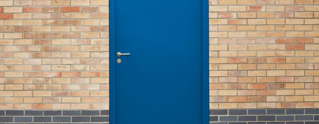 Acoustic Steel Doors — detail view