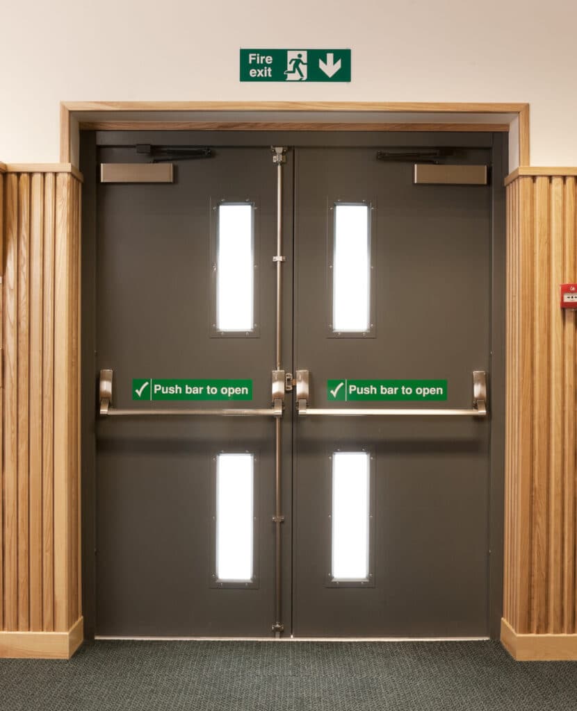 Steel Personnel Doors — detail view