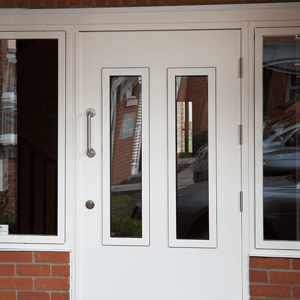 Steel Personnel Doors — installed view